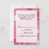 Roze Schaats met roze zwembril, Skin RSVP Kaartje (Achterkant)