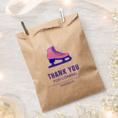 Roze Schaats Schaatsen Verjaardagsfeest Bedankzakje (Geknipt)