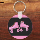 Roze schaatsen sleutelhanger (Voorkant)
