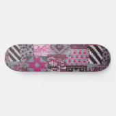 Roze schaatsenbord skateboard (Horizontaal)
