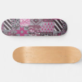 Roze schaatsenbord skateboard (Horizontaal)