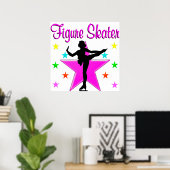  ROZE SCHAATSER POSTER (Thuiskantoor)