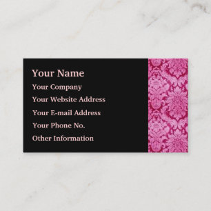 Roze schade visitekaartje