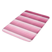 Roze schaduw strepen badmat (Gekanteld)