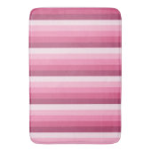 Roze schaduw strepen badmat (Voorkant Verticaal)