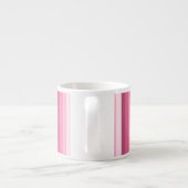 Roze schaduw strepen espresso kop (Achterkant)