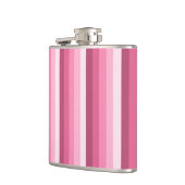 Roze schaduw strepen heupfles (Links)
