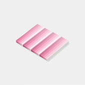 Roze schaduw strepen post-it® notes (Schuin)
