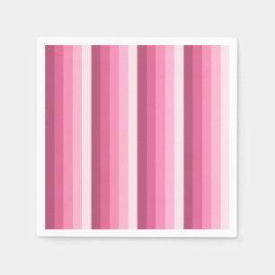 Roze schaduw strepen servet