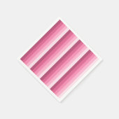 Roze schaduw strepen servet (Hoek)