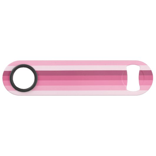 Roze schaduw strepen speed flessenopener (Achterkant Horizontaal)