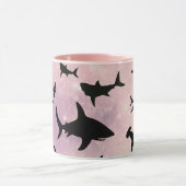 Roze schaduw vis haai op gradiënt melkwegstelsel R Mok (Midden)