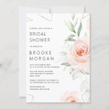  roze schaduwen Blush geometric Vrijgezellenfeest