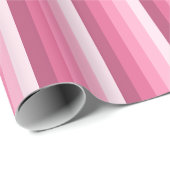 Roze schaduwstrepen cadeaupapier (Rol Hoek)