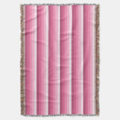 Roze schaduwstrepen deken (Voorkant Verticaal)