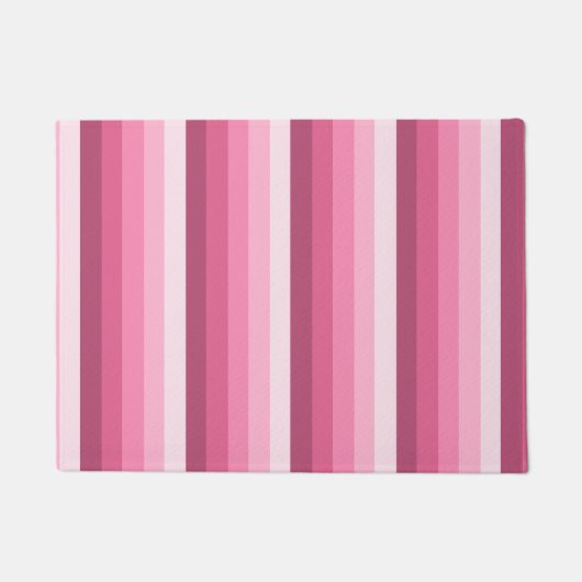 Roze schaduwstrepen deurmat (Voorkant)