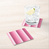 Roze schaduwstrepen kartonnen onderzetters (Insitu)