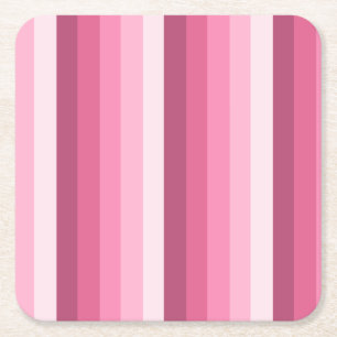 Roze schaduwstrepen kartonnen onderzetters