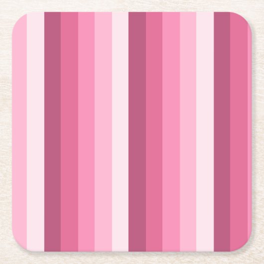 Roze schaduwstrepen kartonnen onderzetters (Voorkant)