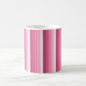 Roze schaduwstrepen koffiemok (Center)