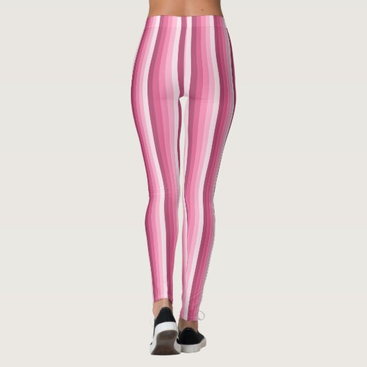 Roze schaduwstrepen leggings (Achterkant)
