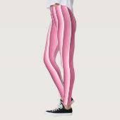 Roze schaduwstrepen leggings (Links)