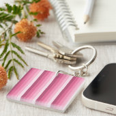 Roze schaduwstrepen sleutelhanger (Voorkant Rechts)