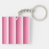 Roze schaduwstrepen sleutelhanger (Achterkant)