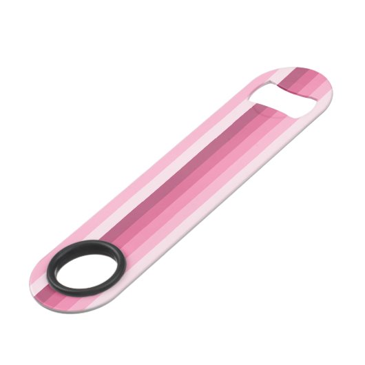 Roze schaduwstrepen speed flessenopener (Achterkant Gekanteld)