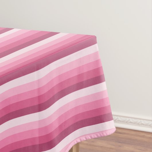 Roze schaduwstrepen tafelkleed (Voorbeeld)