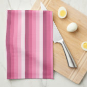 Roze schaduwstrepen theedoek (Quarter Fold)