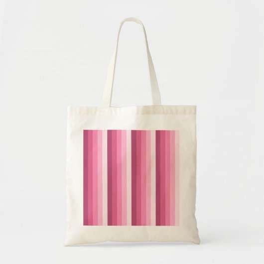 Roze schaduwstrepen tote bag (Voorkant)