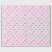 Roze schalen cadeaupapier (Vlak)
