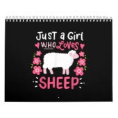 Roze schapen | Alleen een meisje dat van schaapsca Kalender (Hoes)