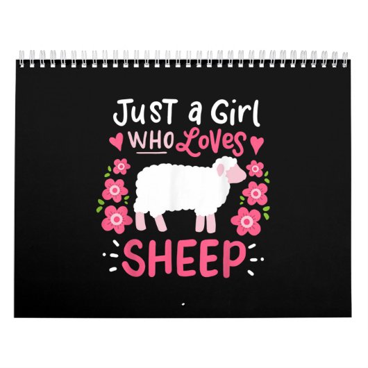 Roze schapen | Alleen een meisje dat van schaapsca Kalender (Hoes)