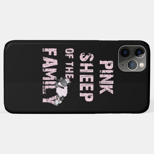 Roze schapen Case-Mate iPhone case (Achterkant (horizontaal))