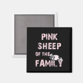 Roze schapen magneet (Voorkant / Achterkant)
