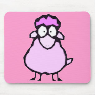 Roze schapen Mousepad Muismat
