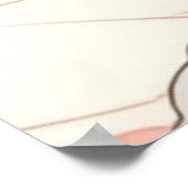 Roze schattig Poster (Hoek)