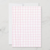 Roze schattige afstuderen kaart (Achterkant)