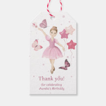 Roze Schattige Ballerina Dank Je