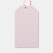 Roze Schattige Ballerina Dank Je Cadeaulabel (Achterkant)