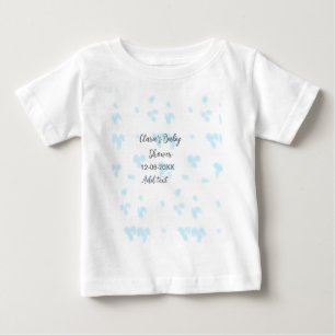 Roze schattige bloem baby shower waterverf moderne