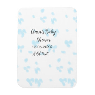 Roze schattige bloem baby shower waterverf moderne magneet