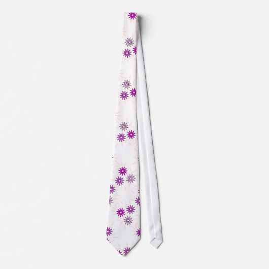 ROZE SCHATTIGE BLOEMEN STROPDAS (Voorkant)