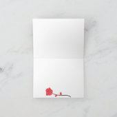 Roze schattige brief verjaardag kaart (Binnen)