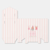 Roze Schattige Circus Carnaval Teddy Bear Baby sho Bedankdoosjes (Ongevouwen)