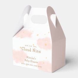 Roze Schattige Cloud Nine Meisje Baby shower Bedankdoosjes