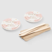 Roze Schattige Cloud Nine Meisje Baby shower Handwaaier (Niet-gemonteerd)