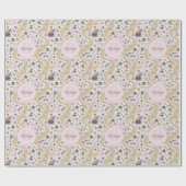 Roze, Schattige & Curvy St. Patrick's Day Tissue P Cadeaupapier (Vlak)